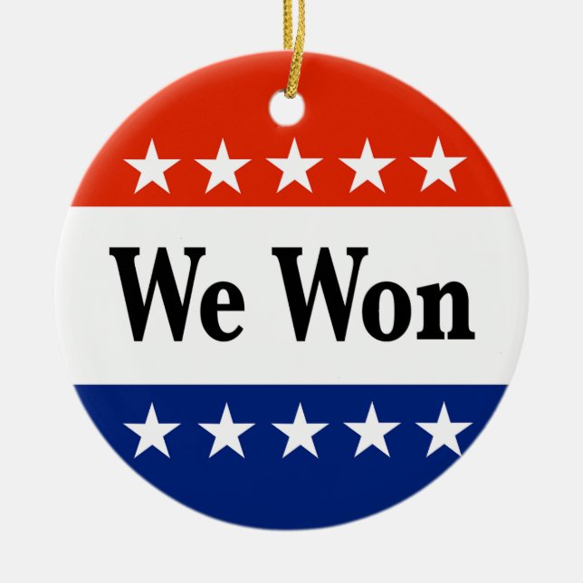 2026 års val julgransprydnad keramik (Framsidan)