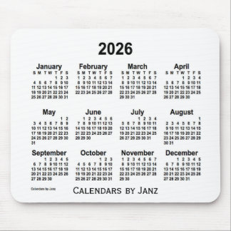 2026 års vitbok av Janz Mouse Pad Musmatta
