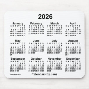 2026 års vitbok av Janz Mouse Pad Musmatta