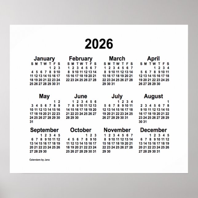 2026 års vitbok från Janz Print Poster (Framsidan)