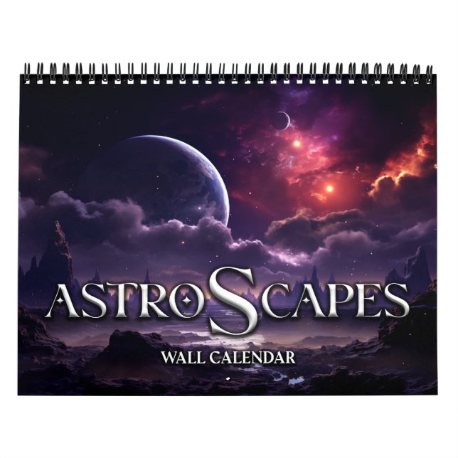 2026 Astroscapes Sci-Fi Rymden liggande Kalender (Omslag)
