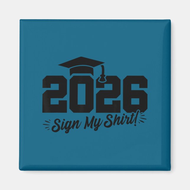 2026 avgångselev - autografskjorta - klass o magnet (Framsidan)
