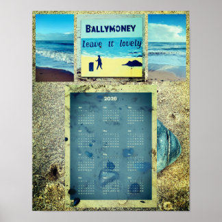 2026 Ballymoney Beach Väggkalender Poster