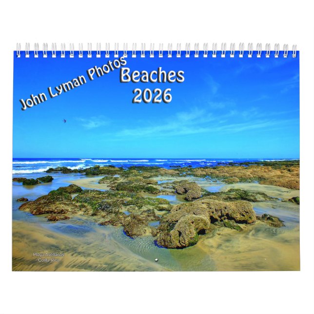 2026 Beaches Calendar Kalender (Omslag)