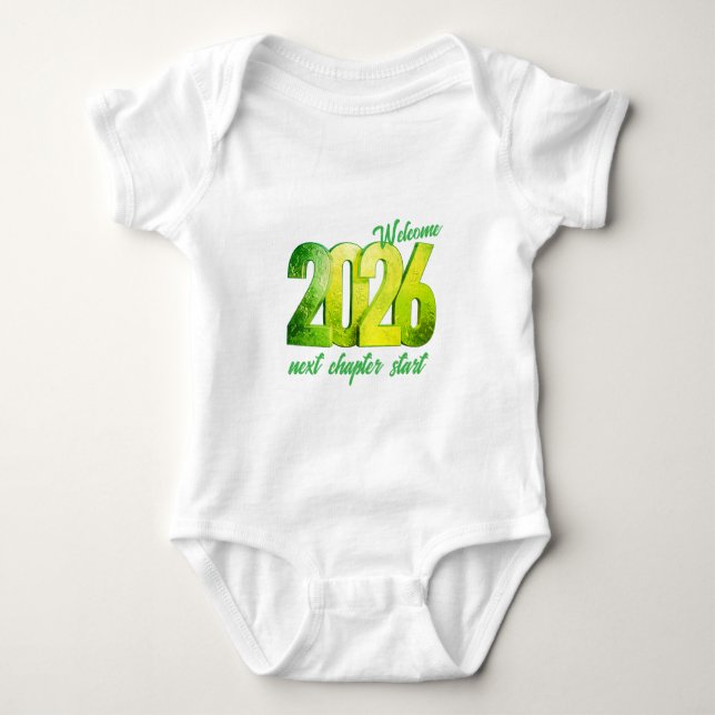 2026 BELLA+CANVAS SPÄDBARNSTRI-BLEND, EN DEL, 3-6M T SHIRT (Framsida)