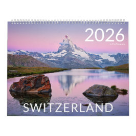 2026 Bild för Schweiz natur och landskap Kalender