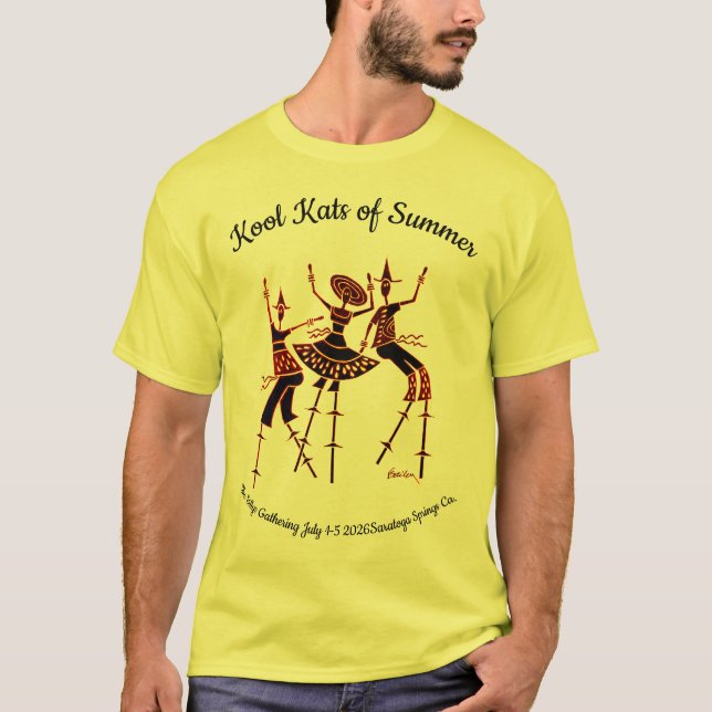 2026 Billy Sommarfirande Kool Kats of Summer T Shirt (Framsida)