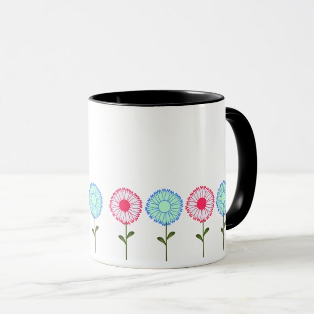 2026 Blommig Nyårs Kaffe Mugg (Framsida höger)