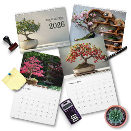 2026 Bonsai Art Zen | Minimalistisk Fotografi Kalender