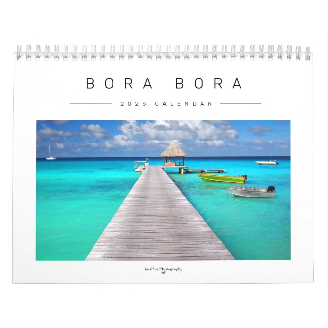 2026 Bora Bora landskapsfotografering Kalender (Omslag)