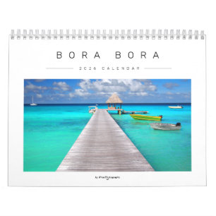 2026 Bora Bora landskapsfotografering Kalender