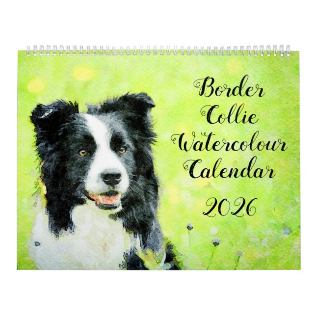 2026 Border Collie Fårhund Mamma Ägare Present Kalender (Omslag)
