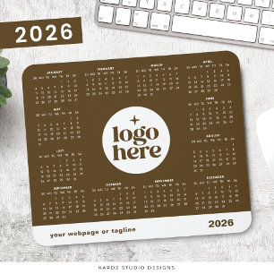 2026 Business Branded Brown Fullt Year Calendar Musmatta