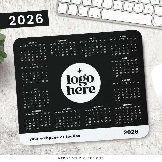 2026 Business Fullt Year Anpassningsbar Färg Calen Musmatta (Skapare uppladdad)