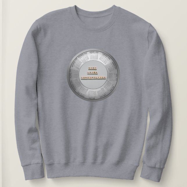 2026 Calendar Body Under Construction T-Shirt (Design framsida)