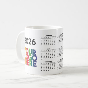 2026 Calendar Business Logotyp Corporate Office Gi Kaffemugg