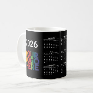 2026 Calendar Business Logotyp Corporate Office Gi Kaffemugg