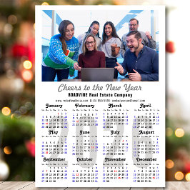 2026 Calendar Corporate Photo Minimalist Magnetic
