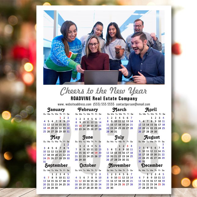 2026 Calendar Corporate Photo Minimalist Magnetic (Skapare uppladdad)