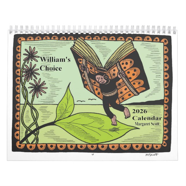 2026 calendar featuring artwork by Margaret Scott Kalender (Omslag)