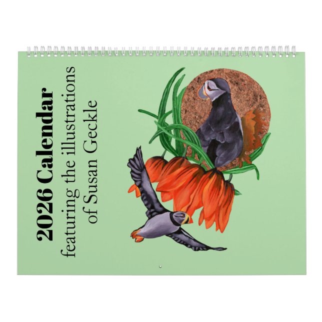 2026 Calendar featuring nature illustrations  Kalender (Omslag)