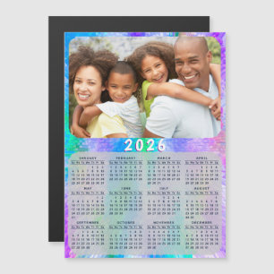 2026 Calendar Magnet Family Photo HoloGraph