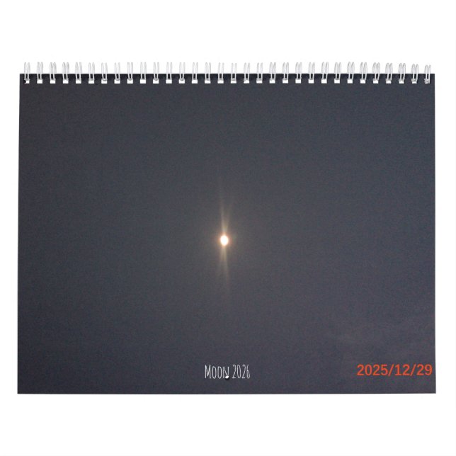 2026 Calendar moon 2026 Kalender (Omslag)