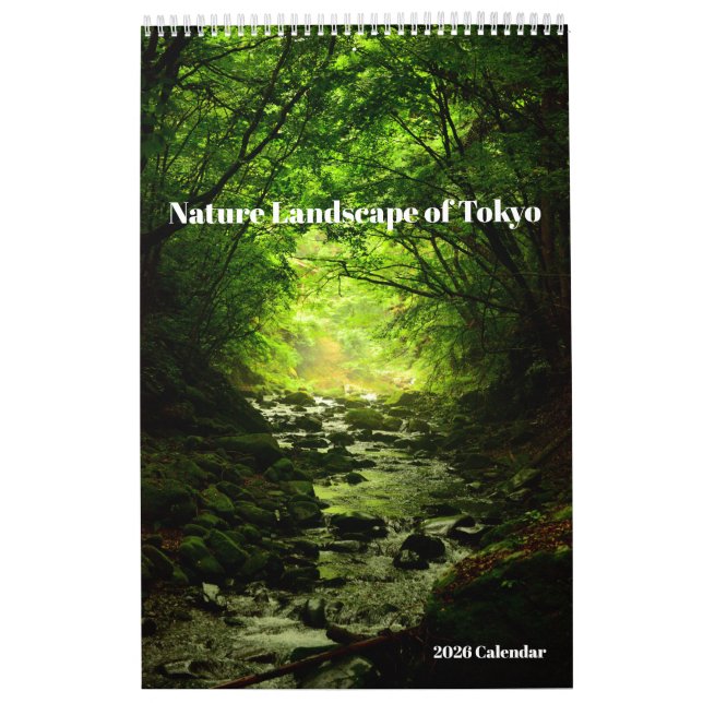2026 Calendar , Nature landscape of Tokyo Kalender (Omslag)