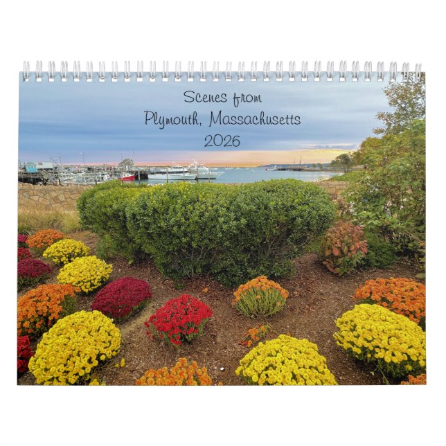 2026 Calendar - Plymouth, Massachusetts  Kalender (Omslag)