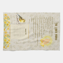 2026 Calendar Towel The Lord's Prayer Kökshandduk