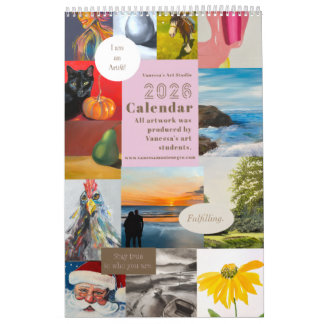 2026 Calendar Vanessa's Art Studio Students 2 Kalender