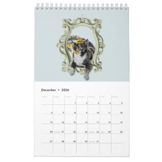 2026 Calendar Watercolor Pet Porträtt av Amy DeVa Kalender