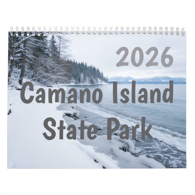 2026 Camano Island State Park Personalized Kalender (Omslag)