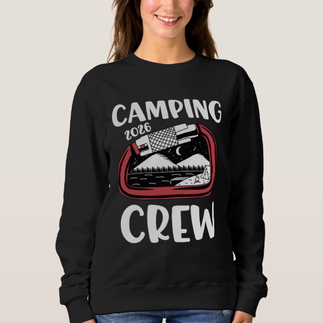 2026 Camping Crew  Family Camping Trip Group Carab T Shirt (Framsida)
