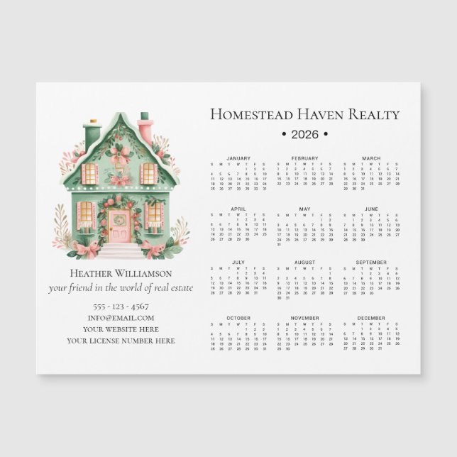 2026 Charming Real Gods Magnetic Calendar (Framsida)