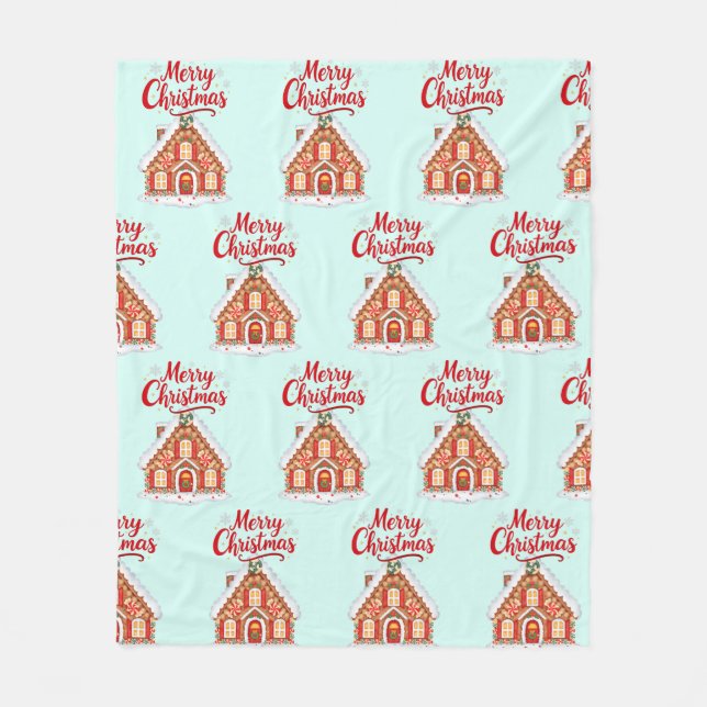2026 Christmas House Fleece Blanket (Framsidan)