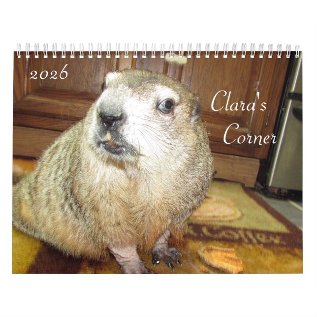 2026 Claras Groundhog-kalender B Kalender (Omslag)