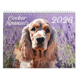 2026 Cocker Spanska kalendern Kalender