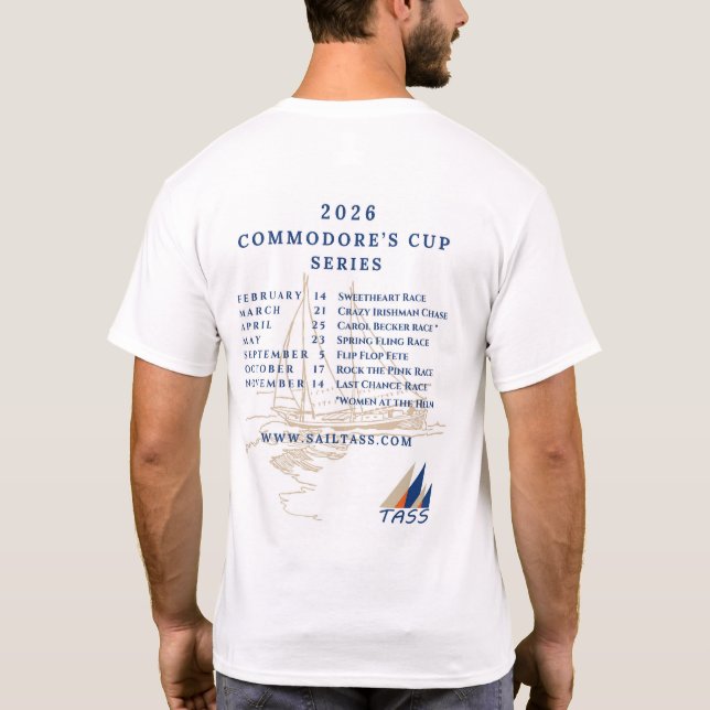 2026 Commodore's Cup-serie schema T Shirt (Baksida)