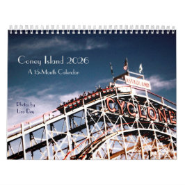 2026 Coney Island 15-månaders kalender