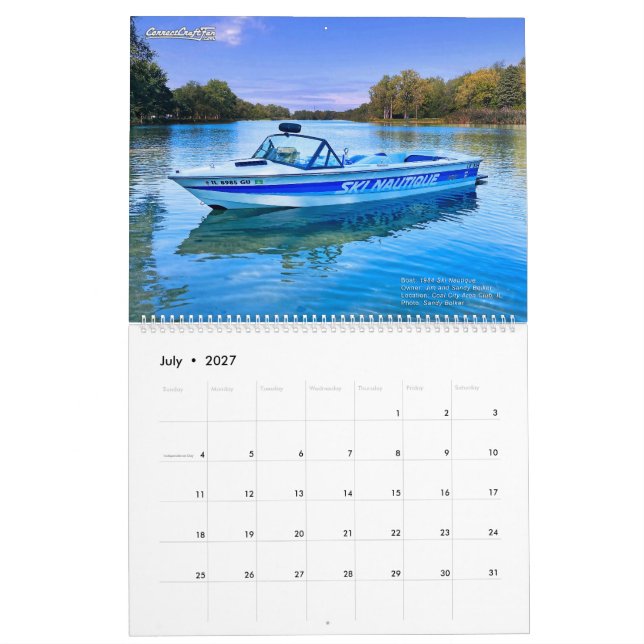 2026 CorrectCraftFan.com Årlig kalender (Jul 2027)
