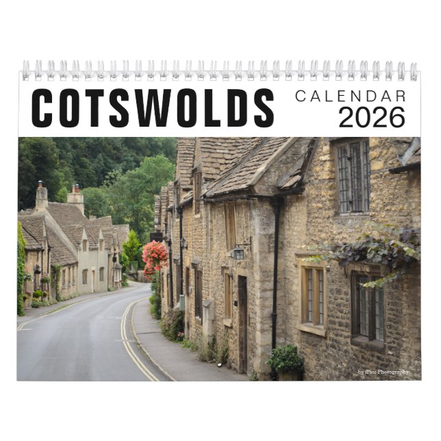 2026 Cotswolds houses & towns photo Kalender (Omslag)