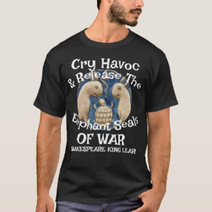 2026 Cry Havoc Släpp Elefantsälar Krig HG T Shirt