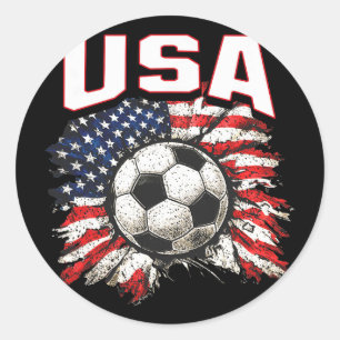 2026 Cup Flag Fotboll Stolthet Kul Familj Usa Runt Klistermärke