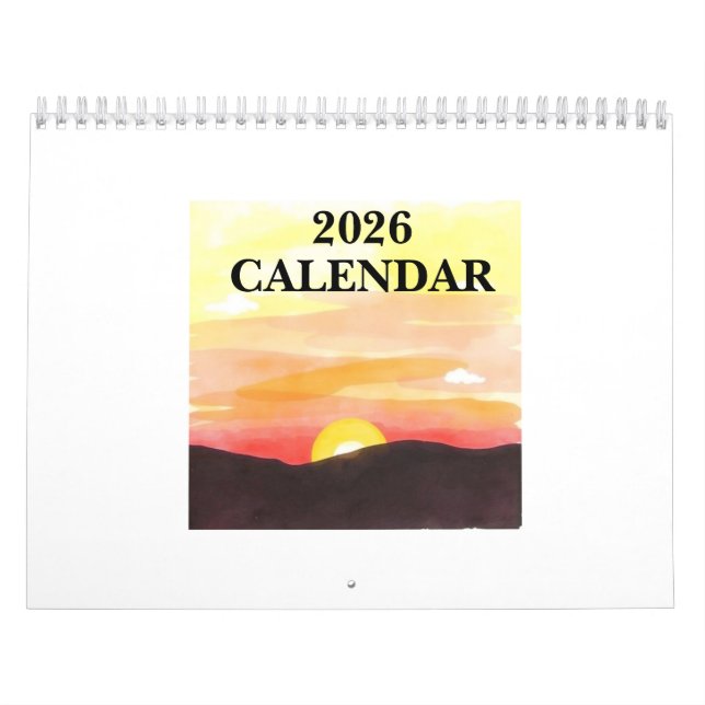 2026 Custom Photo Calendar Kalender (Omslag)