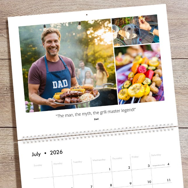 2026 Custom Photo Family Quotes & Funny Sayings Kalender (Skapare uppladdad)