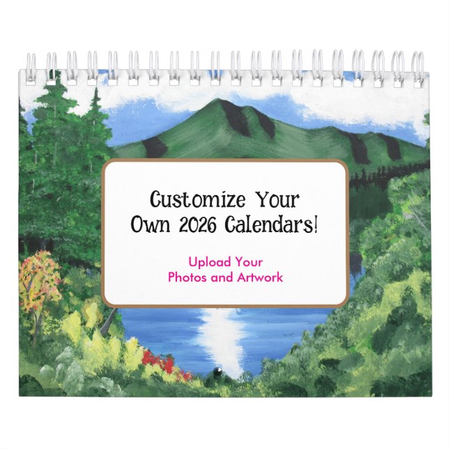 2026 Customizable Calendar - Upload Your Photos Kalender (Omslag)