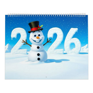 2026 Cute Seasonal Character Wall Calendar (Large) Kalender