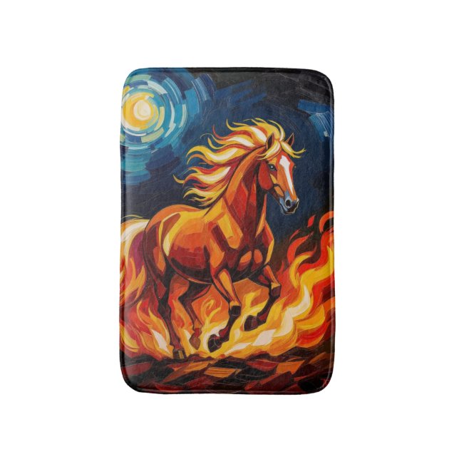 „2026 – Das Jahr des Feuerpferds“ Badrumsmatta (Framsidan (Vertikal))