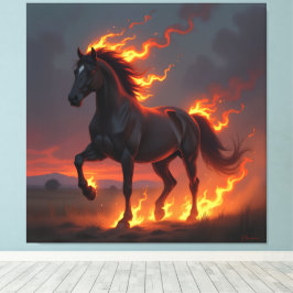 „2026 – Das Jahr des Feuerpferds“ Canvastryck